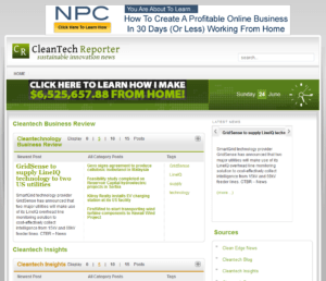 Website Cleantech Reporter